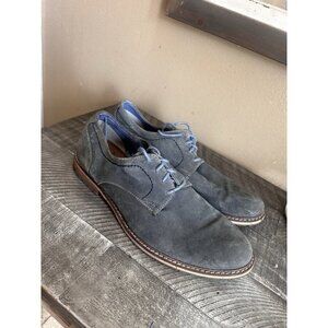 Ben Sherman Mens Oxford Gray Suede Dress Shoe Size 10